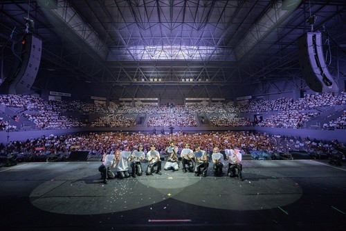 Kai EXO di konser KAION Jakarta, Tennis Indoor Senayan, Sabtu (14/6/2025).