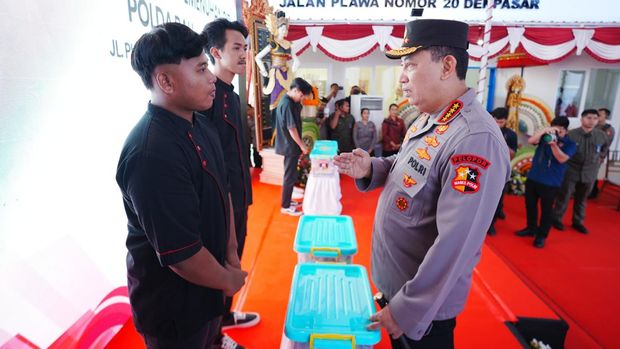 Kapolri tinjau dapur makan bergizi gratis Polda Bali (dok.Polri)