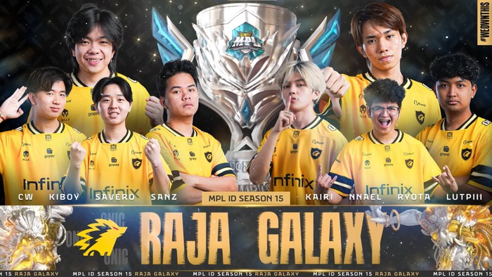 Onic sukses meraih juara MPL ID S15. Tim berjuluk Sang Raja Langit ini berhasil meraihnya setelah mengalahkan RRQ Hoshi di babak grand final.