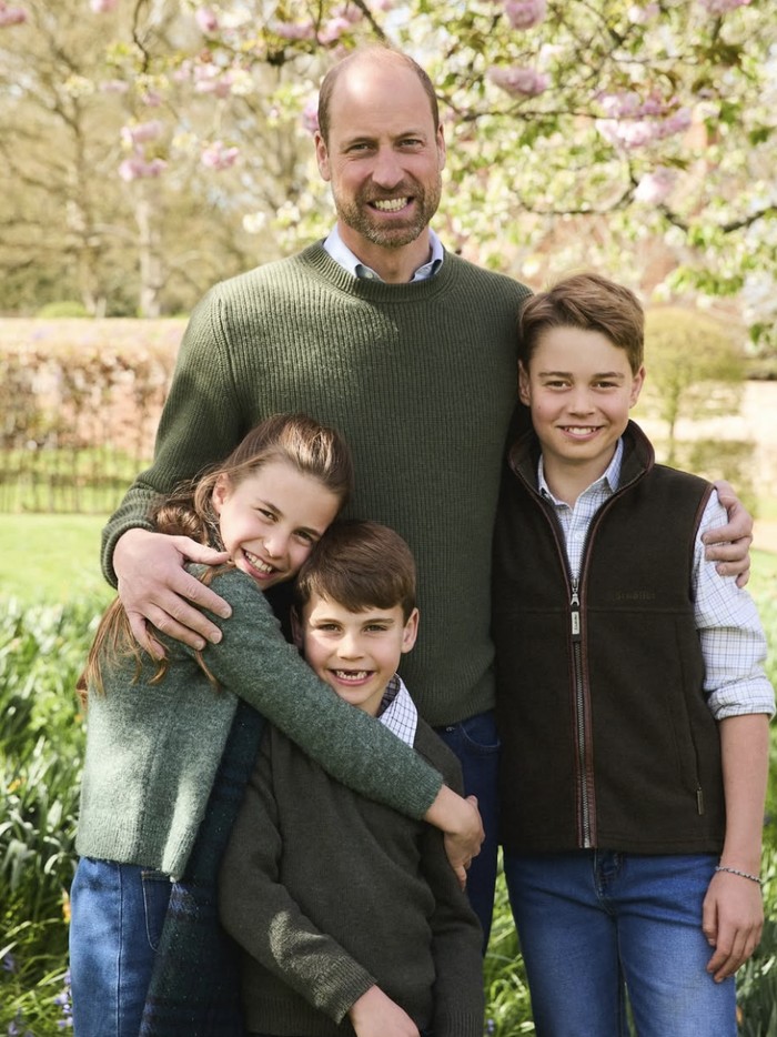 Pangeran William dan ketiga anaknya