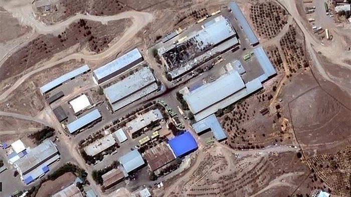 A satellite image shows the Isfahan enrichment facility in Iran in this handout image dated June 3, 2025. Maxar Technologies/Handout via REUTERS    THIS IMAGE HAS BEEN SUPPLIED BY A THIRD PARTY MANDATORY CREDIT NO RESALES. NO ARCHIVES MUST NOT OBSCURE LOGO