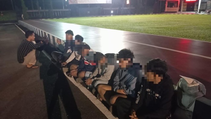 Pesilat diamankan di Polres Blitar