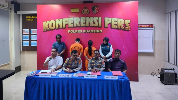 Polres Kuansing menetapkan pasutri penganiaya anak asuh hingga tewas.
