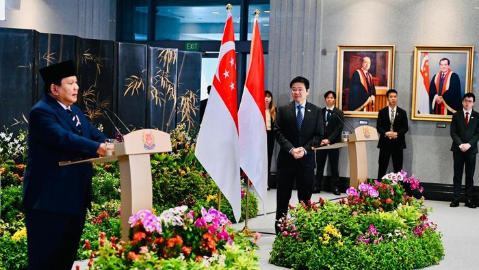 Prabowo dan PM Lawrence Wong