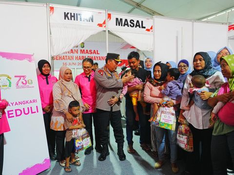 Puncak Bakti Kesehatan Polri di Bekasi (dok.istimewa)