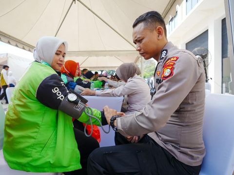 Puncak Bakti Kesehatan Polri di Bekasi (dok.istimewa)