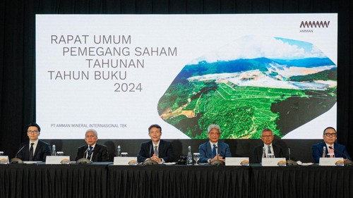Rapat Umum Pemegang Saham Tahunan (RUPST) yang digelar di Jakarta, Senin (16/6/2025). (Humas PT AMMAN).