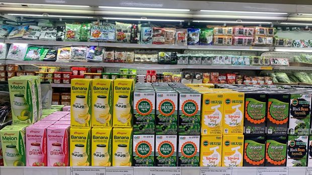 Supermarket Korea, GS Fresh di Jakarta. (CNBC Indonesia/Fergi Nadira)