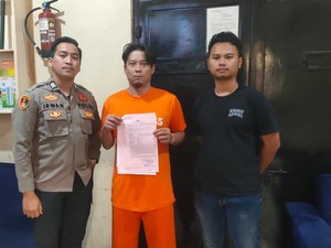 Tampang Pria Koboi Acungkan Airsoft Gun di Bogor Kini Berbaju Tahanan