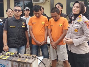 Dua Tukang Parkir di Jambi Nekat Curi Aki Truk untuk Beli Sabu