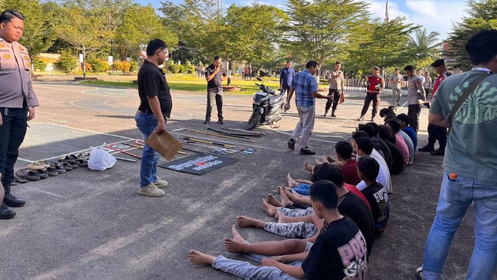 20 remaja tawuran diamankan polisi di Jambi