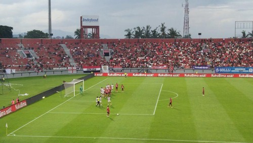 Bali United memainkan laga kandang terakhir di Liga 1 musim 2024/2025 di Stadion Kapten I Wayan Dipta, Gianyar. (Krisna Pradipta/detikBali)