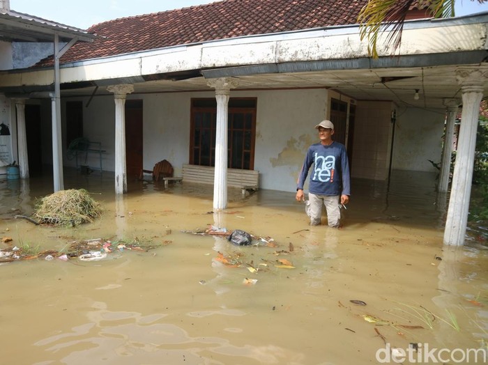 Banjir di Desa Tunggulsari, Kecamatan Tayu, Pati, Selasa (17/6/2025) siang.