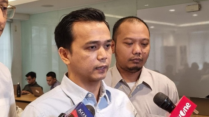 Sekretaris SC Kongres PSI Benediktus Papa di kantor PSI, Jakarta Pusat, Selasa (17/6/2025).