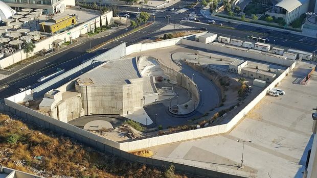 Bunker milik Israel yang digunakan oleh pejabat dan menteri saat berlindung dari serangan.