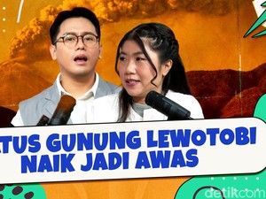 Status Gunung Lewotobi Naik Jadi Awas