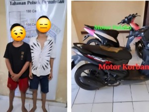 Dua Pelaku Percobaan Begal Bersajam Ditangkap Polsek Pemulutan