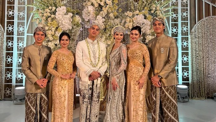 Dul Jaelani dan Tissa Biani di Pernikahan Al Ghazali.