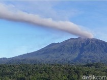 Gunung Raung Erupsi 2 Kali Hari Ini, Kolom Abu 1 Km