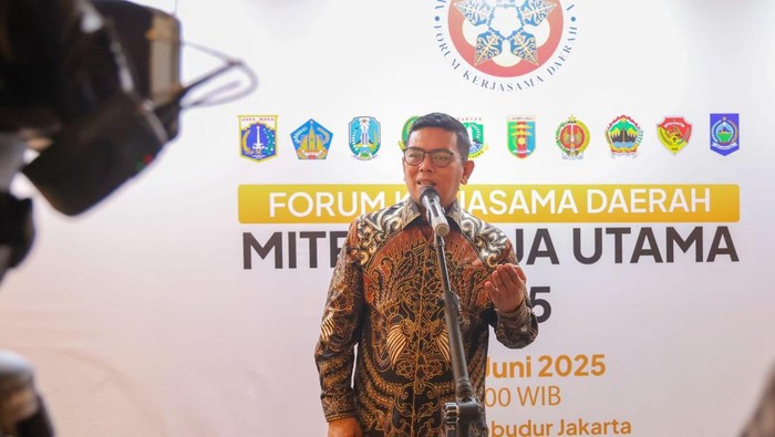 Gubernur Banten Andra Soni dalam Forum Kerja Sama Daerah Mitra Praja Utama (FKD MPU) di Hotel Borobudur, Jakarta (dok. ist)