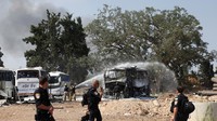 Israel melancarkan perang udaranya pada Jumat dini hari (13/6) dengan serangan mendadak yang telah menewaskan hampir seluruh eselon atas komandan militer Iran dan ilmuwan nuklir terkemukanya. Foto: REUTERS/Ronen Zvulun