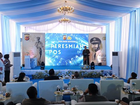 Peresmian Pos Gadog Hoegeng (Rizky/detikcom)