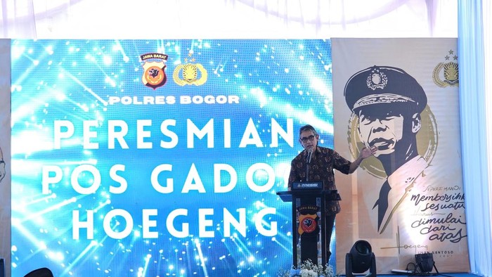 Peresmian Pos Gadog Hoegeng (Rizky/detikcom)