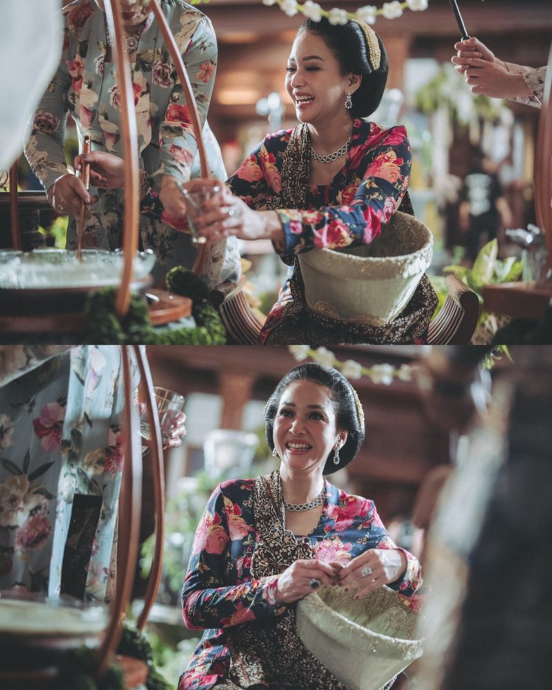 Perhiasan Blue Sapphire Maia Estianty saat Siraman Al Ghazali