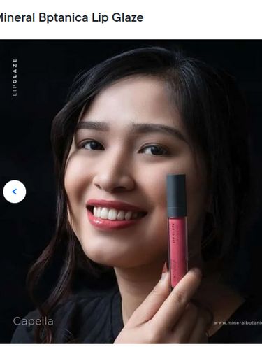 Rekomendasi lip glaze dari mineralbotanica.