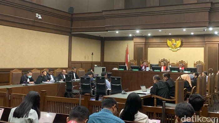 Sidang dengan terdakwa Tom Lembong (Mulia Budi/detikcom)