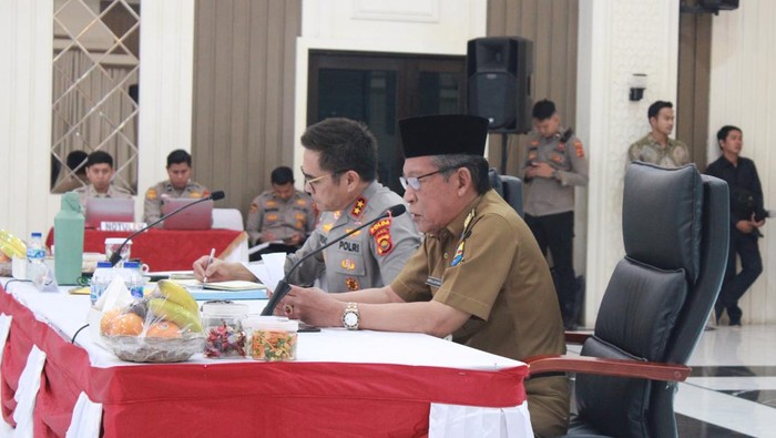 Wagub Jambi Sani dan Kapolda gelar Rakor Ketahanan Pangan