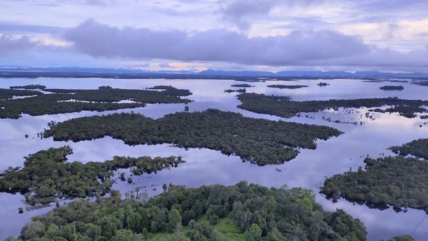 Danau Sentarum di Kabupaten Kapuas Hulu, Kalimantan Barat.