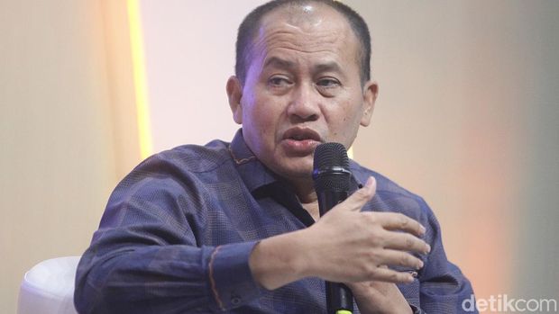 Ketua BPKN Mufti Mubarok dalam detikcom Leaders Forum 'Ancaman Obat & Pangan Ilegal di Era Digital, Sayangi Ginjal', Rabu (18/6/2025).