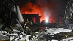 Kantor Swasta di Ukraina Membara Dihantam Drone Rusia