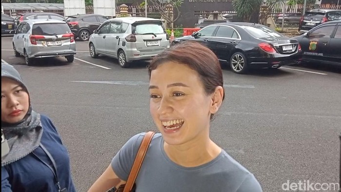 Kimberly Ryder saat ditemui di Polres Jakarta Selatan.