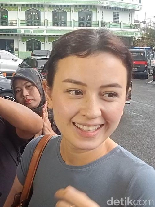 Kimberly Ryder saat ditemui di Polres Jakarta Selatan.