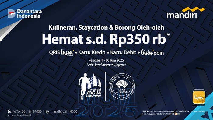 Promo Mandiri Jogja Marathon 2025
