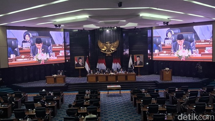 Rapat Rencana Pembangunan Jangka Menengah Daerah (RPJMD) DKI Jakarta Tahun 2025-2029. (Brigitta/detikcom)