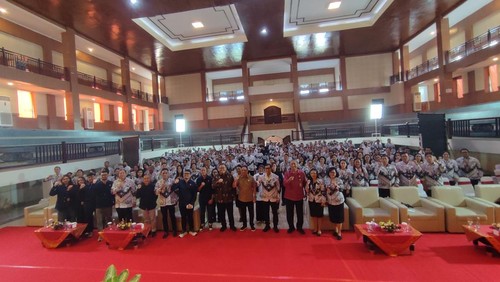 Telkomsel Education Day di aula Universitas Hindu Indonesia (Unhi) Denpasar, Rabu (18/6/2025).