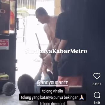 Viral aksi KDRT di Surabaya