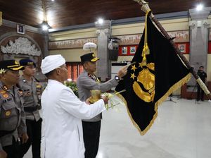 Dipimpin Wakapolda, Pataka Polda Bali Sura Dwipa Sarvabhavena Disucikan