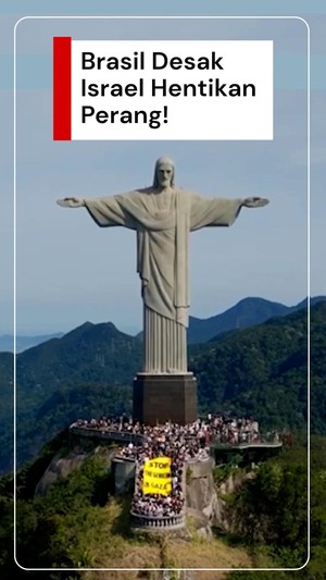 Video: Aktivis Brasil Unjuk Rasa, Desak Israel Bebaskan Palestina!