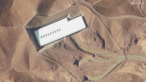 A satellite image shows the Fordo nuclear facility in Iran January 24, 2025. Maxar Technologies/Handout via REUTERS    THIS IMAGE HAS BEEN SUPPLIED BY A THIRD PARTY MANDATORY CREDIT NO RESALES. NO ARCHIVES MUST NOT OBSCURE LOGO