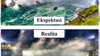 Air Terjun Niagara di Amerika tak pernah sepi pengunjung, jika ada view spot ini sepi jangan-jangan itu hasil edit (Bored Panda)