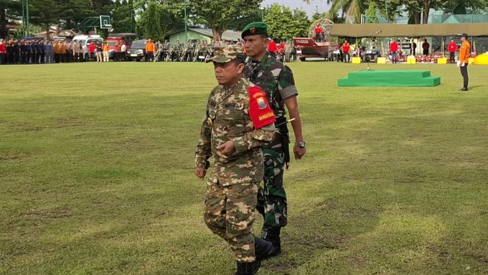 Gubernur Jambi Al Haris saat gelar Apel Siaga Darurat Karhutla
