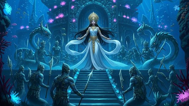 Ilustrasi Nyi Roro Kidul.