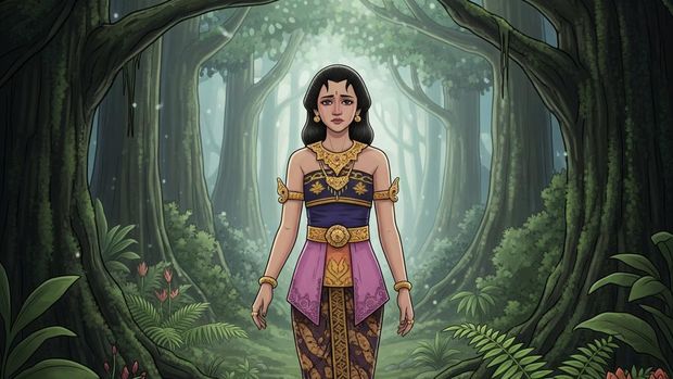 Ilustrasi Nyi Roro Kidul.