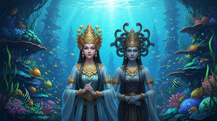 Ilustrasi Nyi Roro Kidul.