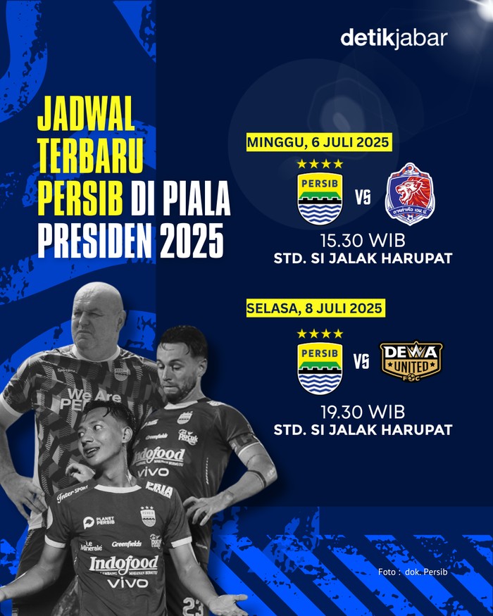 Jadwal Persib di Piala Presiden 2025.