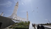 Masjid Quba yang berada sekitar empat kilometer dari Masjid Nabawi merupakan masjid yang pertama dibangun oleh Rasulullah SAW pada tahun 1 Hijriah atau 622 Masehi. Foto: ANTARA FOTO/Andika Wahyu
